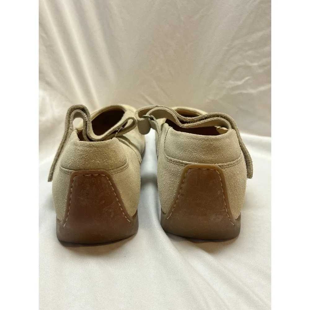 Birkenstock Footprints Pittsburg Mary Janes Taupe Suede Leather Shoes 42 US 11